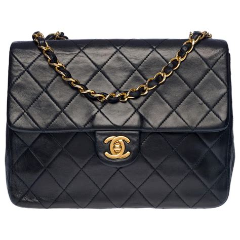 blue chanel mini flap bag|Chanel flap bag agneau.